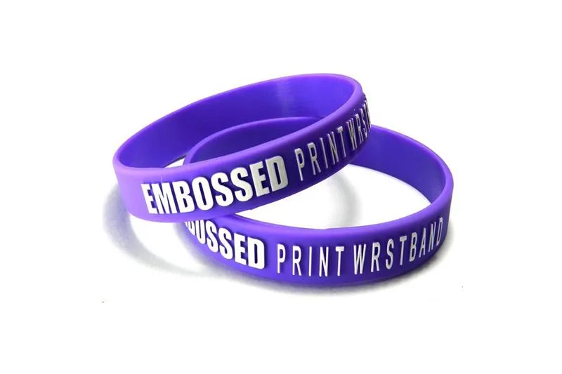 Embossed Wristbands