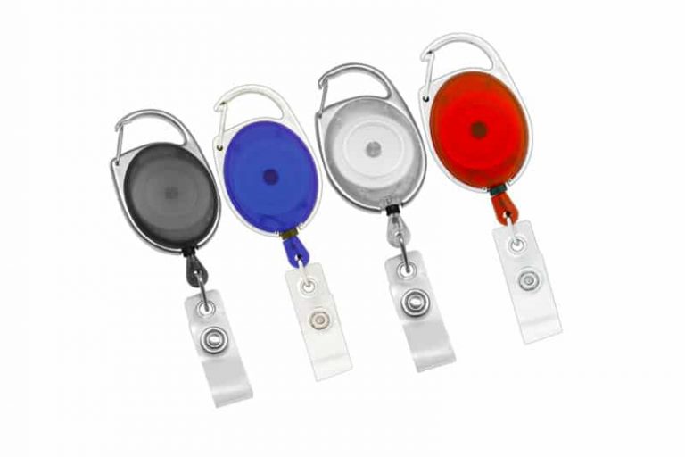 Premium Carabiner Badge Reel Branded & Personalised Lanyards UK